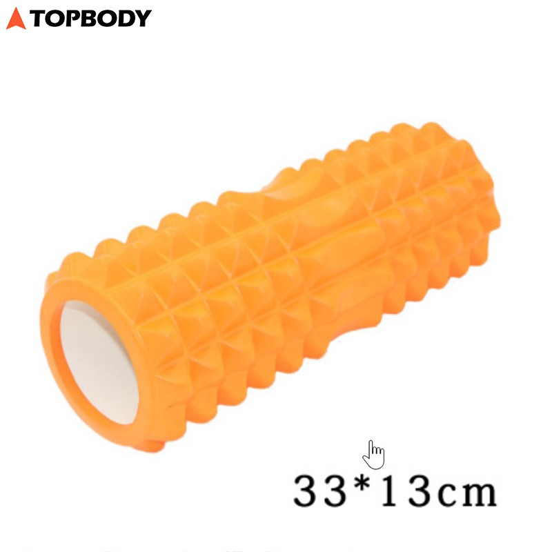 Con lăn Yoga Massage Foarm Roller, giãn cơ lưng, cơ thể tại nhà, Ống trụ lăn thể thao bằng xốp roam rollet cao cấp