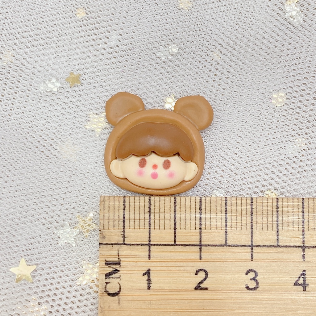 Sticker crocs Shoe Decoration for crocs đế cao1 Phụ Kiện Nút Trang Trí Giày Màu Cà Phê / Nâu
