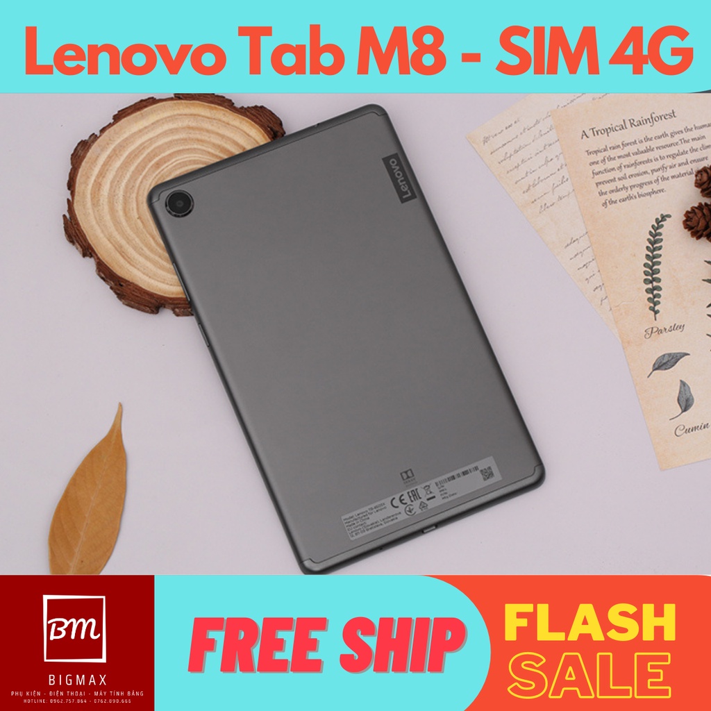 Máy tính bảng Lenovo Tab M8 Full box bản SIM 4G nghe gọi, học online, zoom, google meeting cực mượt, ship nhanh | BigBuy360 - bigbuy360.vn