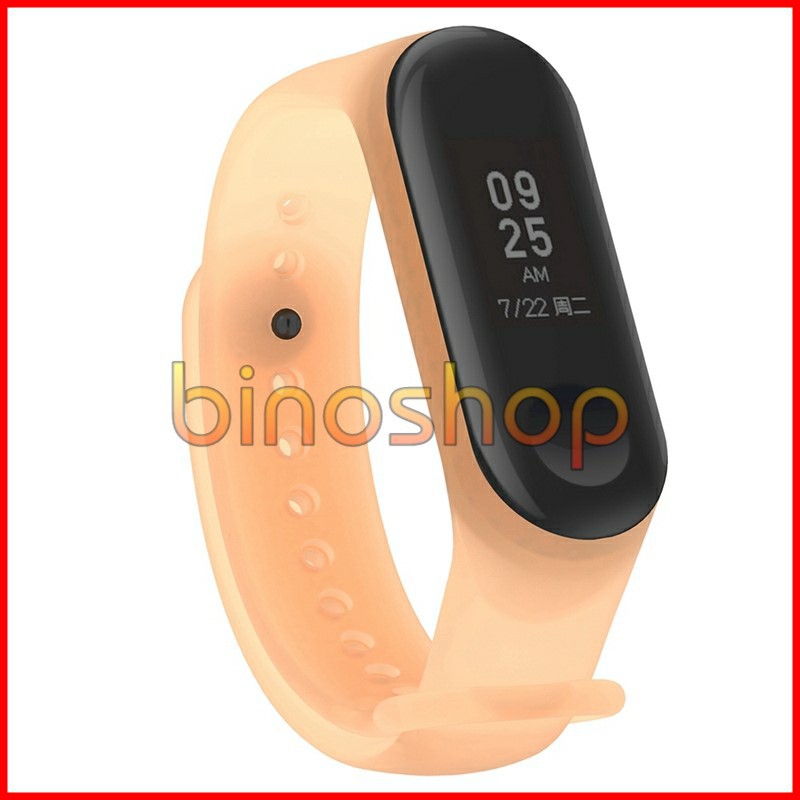 Dây Silicon Xiaomi Miband 3 trong suốt
