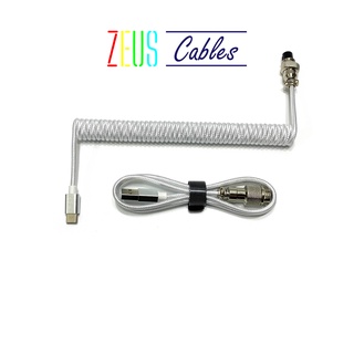 Dây Cáp CUSTOM Bàn Phím Cơ Type C Dạng Xoắn Lò Xo