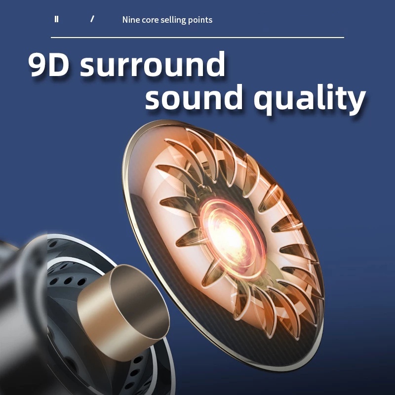 Tai Nghe Không Dây N35 TWS Bluetooth 5.2 9D Âm Thanh Vòm Có Mic Chống Ồn Dùng Chơi Game