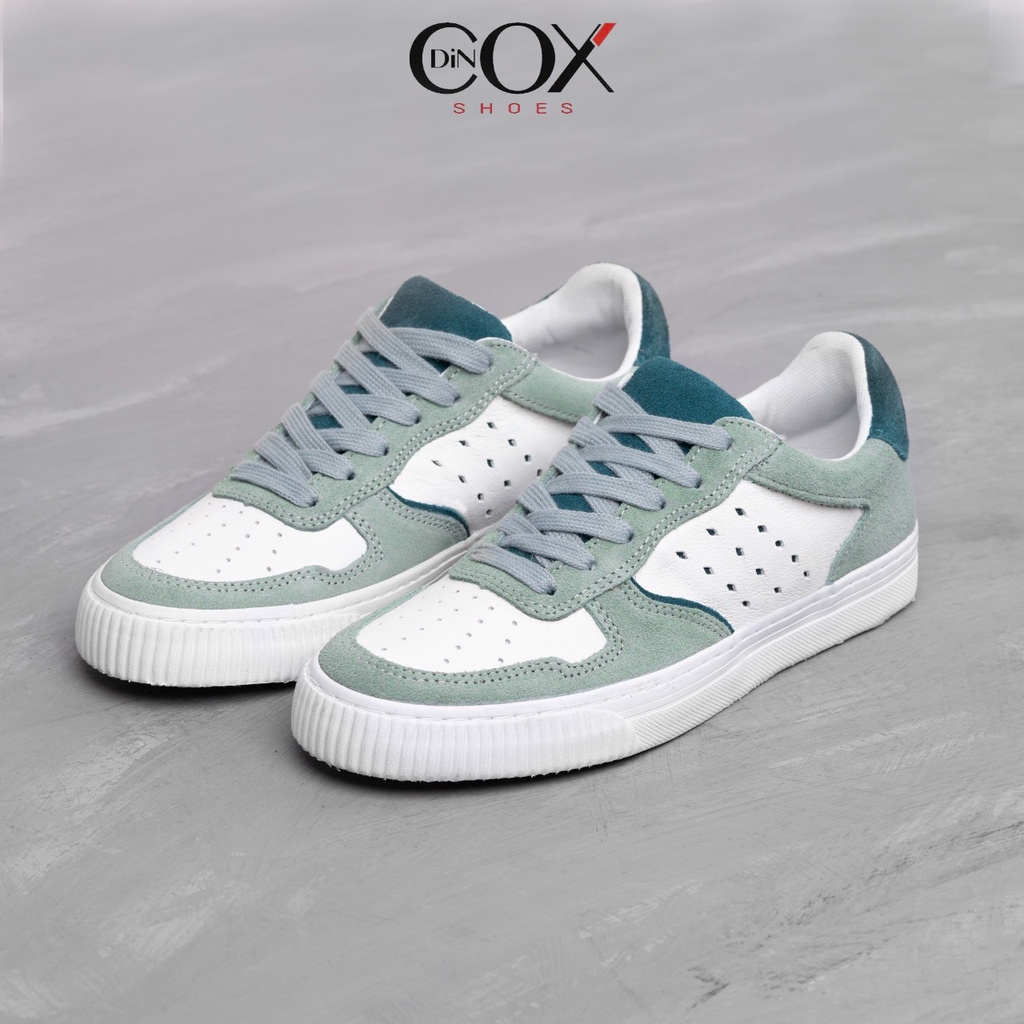 Giày Sneaker Nữ Da Bò DINCOX E03 Green Phong Cách Trẻ Trung