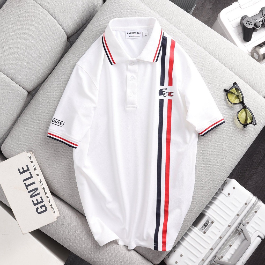 Áo polo nam Lacoste VNXK, áo phông có cổ. Vải cá sấu chống xù, chống nhăn, thoáng mát cho người mặc ALP005.