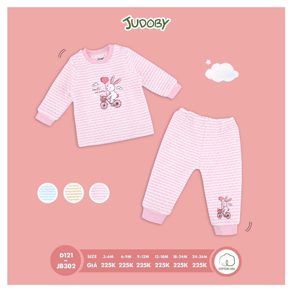 6-36M Bộ dài tay trần bông Judoby JB302