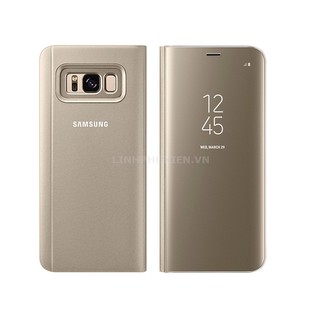  BAO DA CLEAR VIEW STANDING COVER SAMSUNG GALAXY S8 PLUS CHÍNH HÃNG MÀU VÀNG