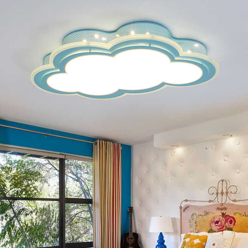 Đèn phòng ngủ đèn phòng ngủ ấm áp phòng ngủ nhỏ bé bé trai cô gái công chúa đám mây đèn chiếu sáng sáng tạo cho trẻ em