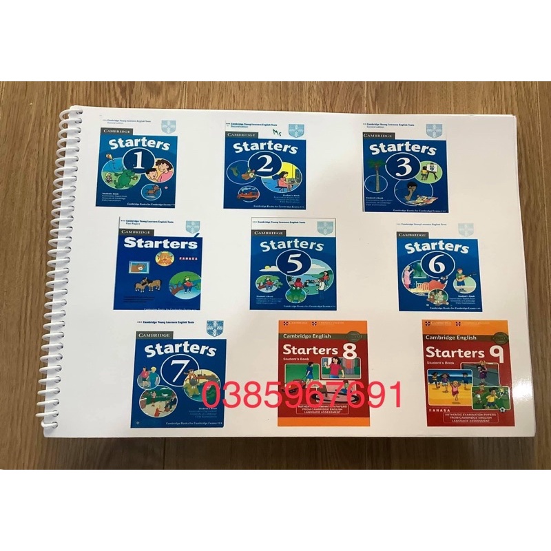 LT STARTERS SIÊU TIẾT KIỆM - STARTERS IN GỘP 9 CUỐN KÈM FILE MP3 VÀ ĐÁP ÁN