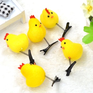 Kẹp tóc gà bông, vịt bông dễ thương