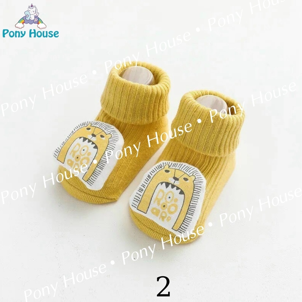 Tất Len Tăm Cao Cổ Hình Thú Ngộ Nghĩnh Siêu Co Giãn, Mềm Mịn Cho Bé Trai, Bé Gái Từ Sơ Sinh - 1 tuổi (Full Mẫu)