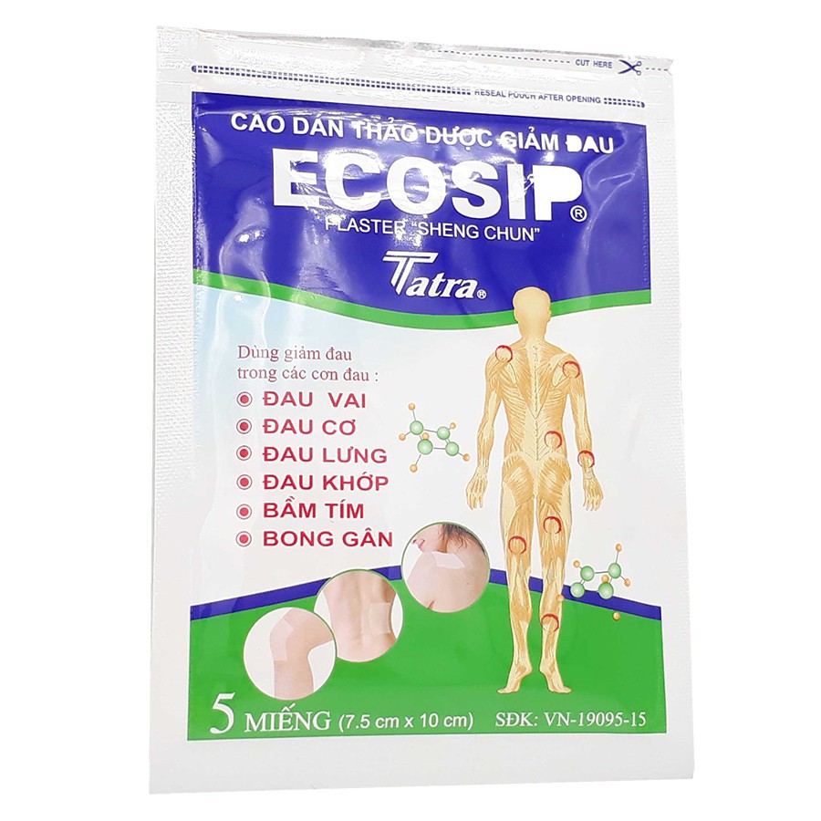 Ecosip- Cao dán thảo dược giảm đau