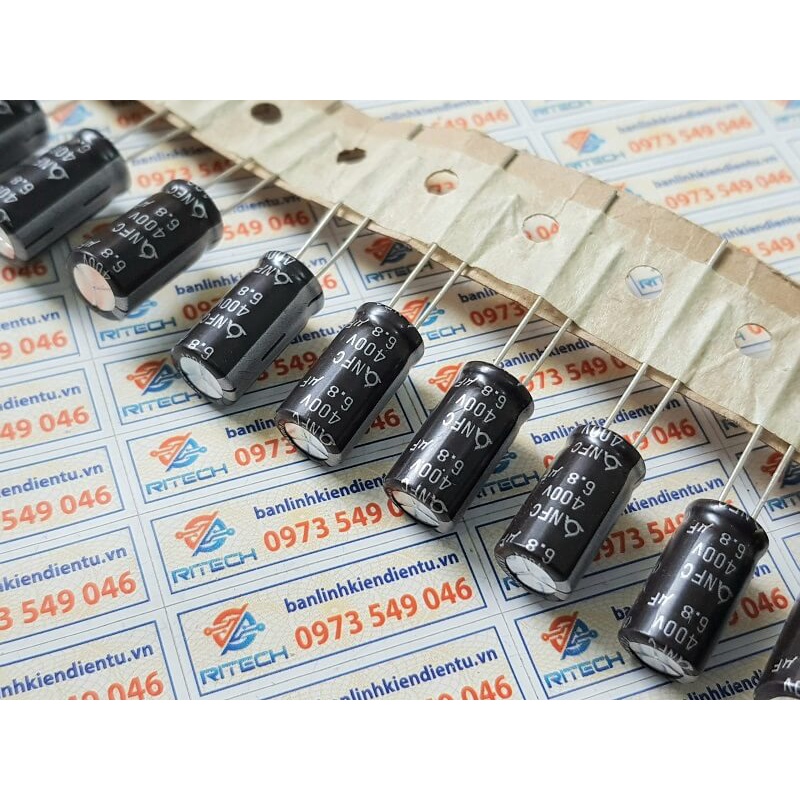 [Combo 20 chiếc] Tụ hóa 6.8uF 400V kích thước 8x16mm hàng chính hãng