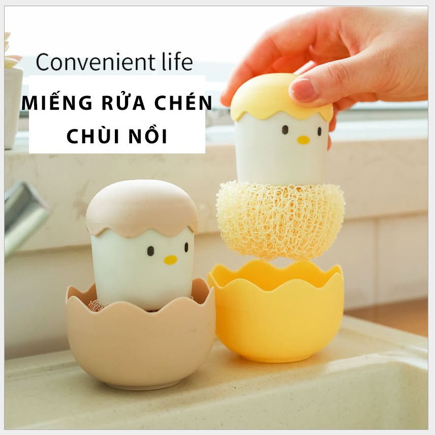 Miếng rửa bát chén nhà bếp, Mút rửa chén, Miếng bọt biển, chùi nồi chà nồi hình dáng con gà  / các kiểu