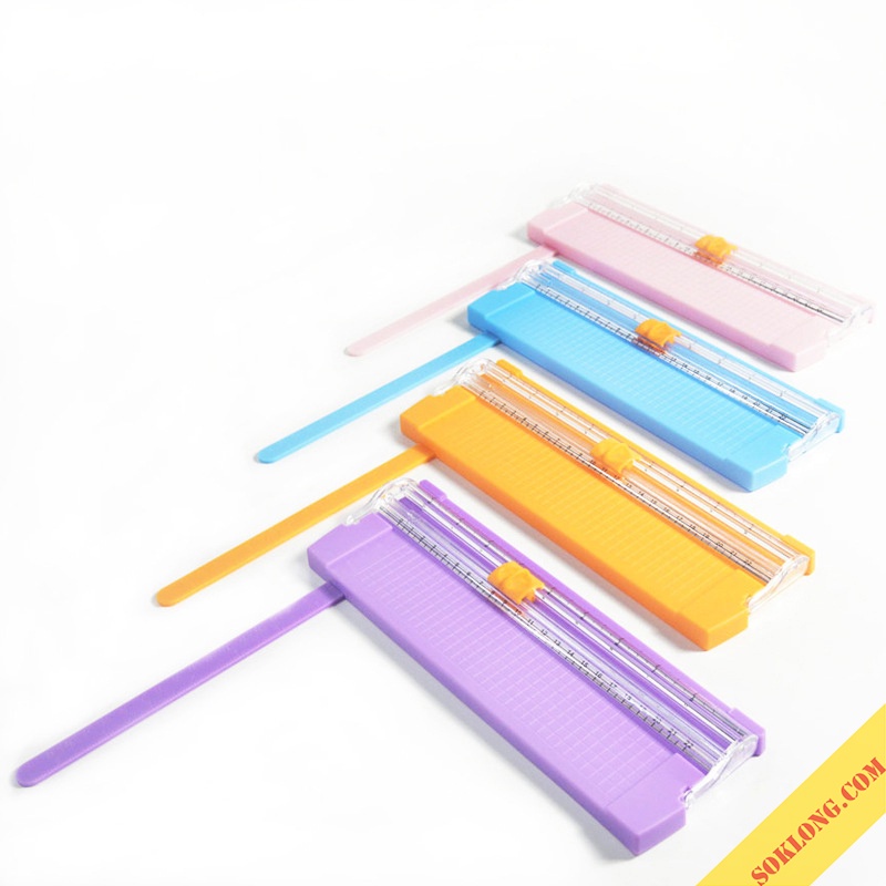 Bàn cắt giấy mini khổ A5 tiện lợi cắt tối đa giấy 400gsm VPP Tuệ Minh