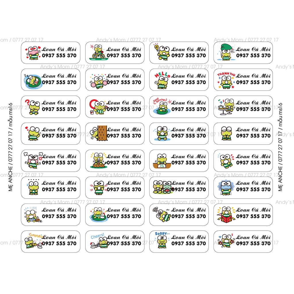 128 Sticker Miếng Dán Tem Decal Giấy Tên Bé in theo yêu cầu. Chat ngay với shop xác nhận tên + mẫu