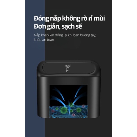 Thùng Rác Ô Tô Có Nắp Đậy - Thùng Rác Mini Treo Cửa Ô Tô 6 By-1079