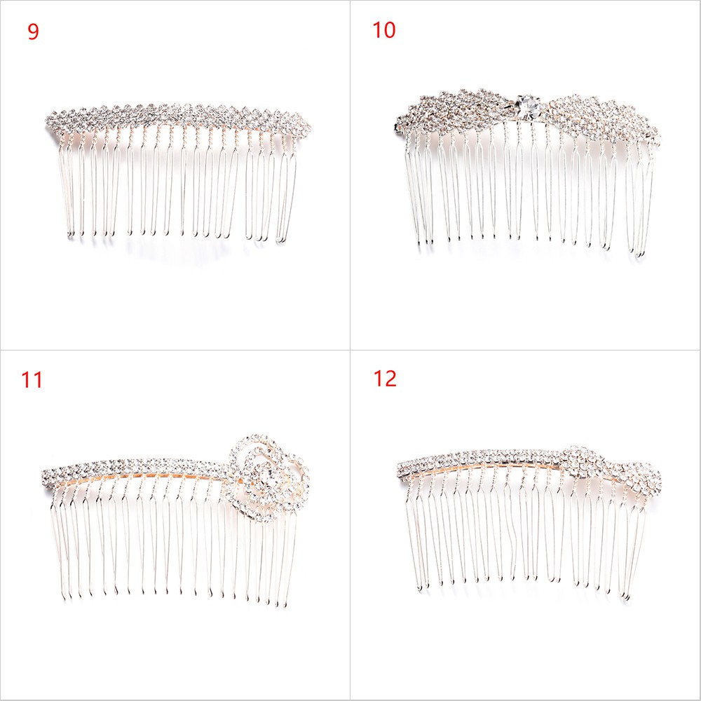 Lược Cài Tóc Cô Dâu Làm Thủ Công Thời Trang|Vương Miện Sang Trọng Kẹp Tóc