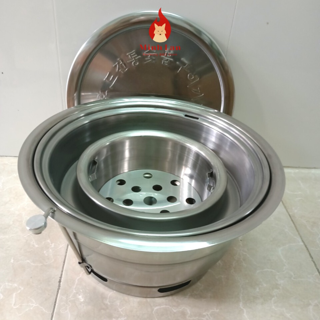 Bếp nướng than hoa hút khói trên, bếp dương