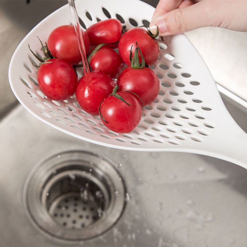 Rây Lọc Muỗng, Dụng Cụ Nhà Bếp Xẻng Thoát Nước Thực Phẩm Để Ráo Nước Mì Ống Bánh Bao, Phụ Kiện Nhà Bếp