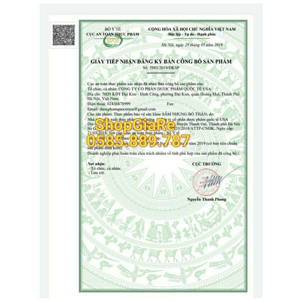 SÂM NHUNG BỔ THẬN bổ thận tráng dương tăng cường sinh lý nam giới | BigBuy360 - bigbuy360.vn