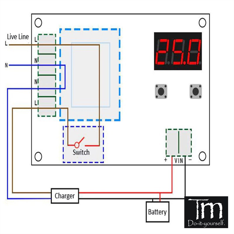 Mạch Điều Khiển Sạc Tự Ngắt Ắc Quy 12-60V (XH-M602)