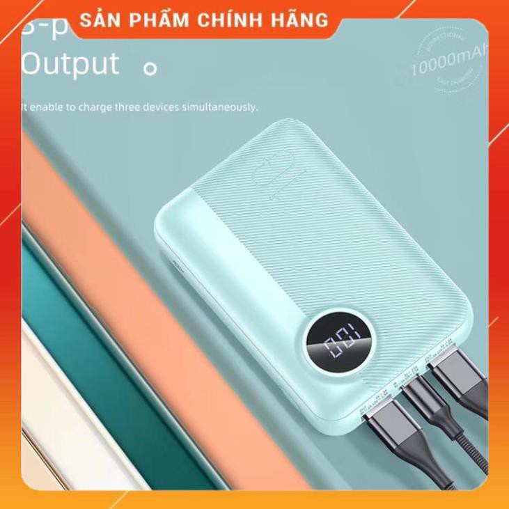 Pin dự phòng chính hãng Rock space P75 chuẩn PD 10.000 mAh - Hàng chính hãng bảo hành 12 tháng 1 đổi 1