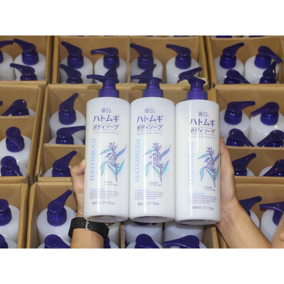 Sữa tắm trắng da Hatomugi Nhật Bản 800ml | BigBuy360 - bigbuy360.vn