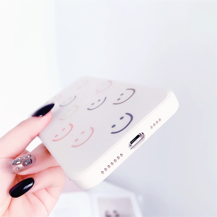 Ốp lưng iphone ✨DECASE's ✨ BASIC Mặt cười cạnh vuông 6/6plus/6s/6splus/7/7plus/8/8plus/x/xr/xs/11/12/13/pro/max/plus | BigBuy360 - bigbuy360.vn