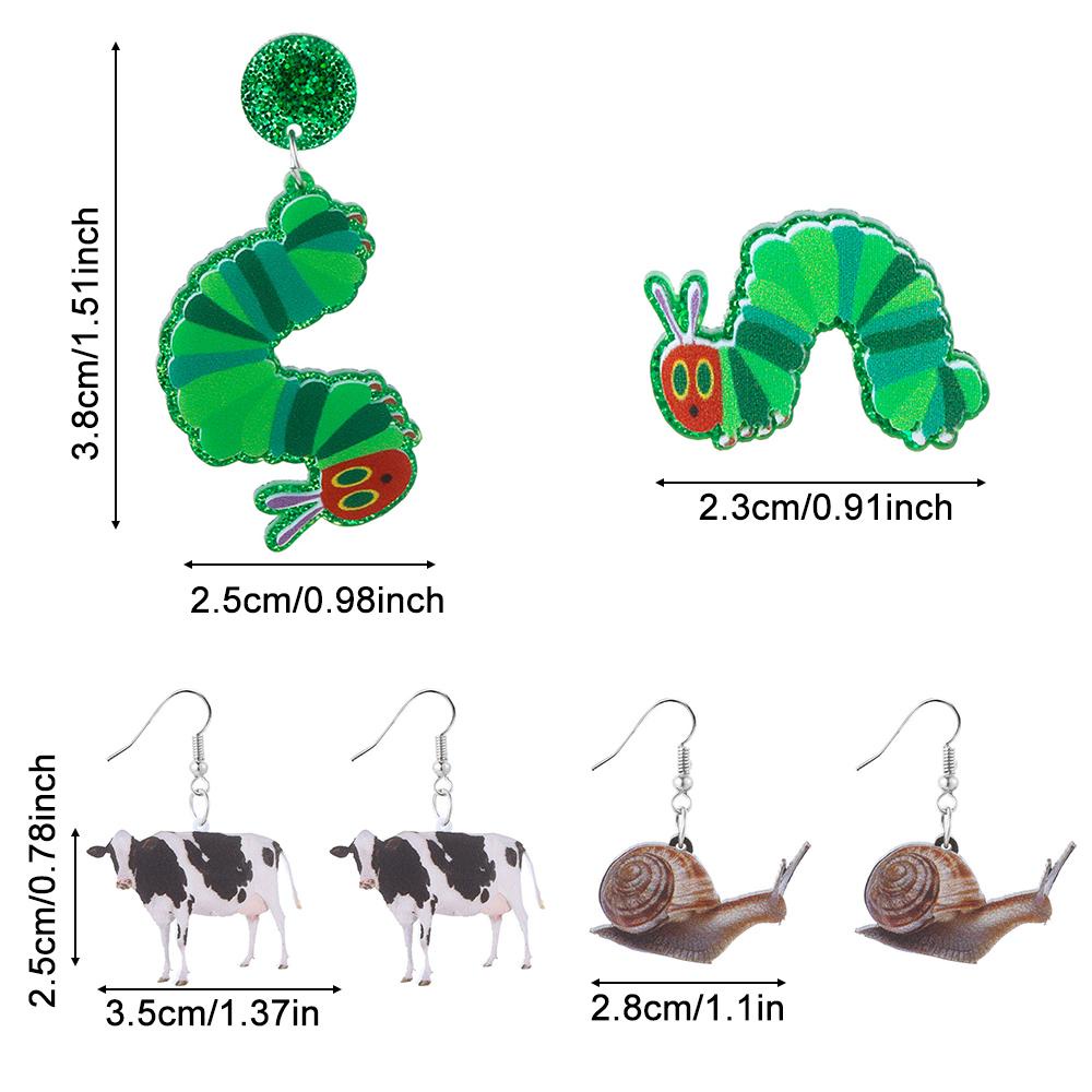 Khuyên Tai Acrylic Hình Ốc Sên Dễ Thương Thời Trang