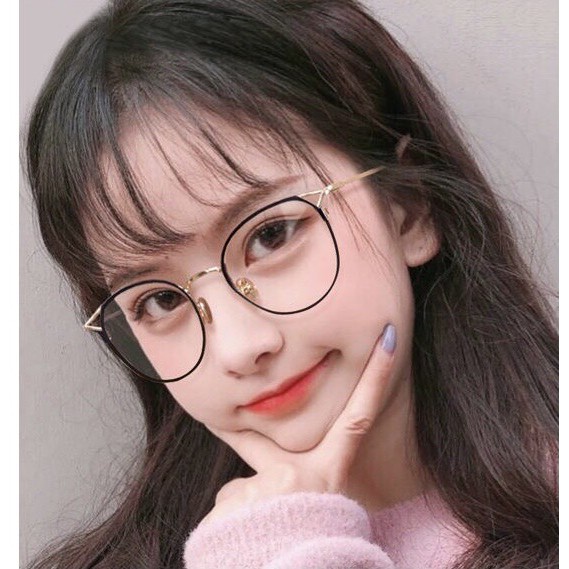 Gọng Kính Cận Form Tròn Unisex Nam nữ Gọng Titan khung viền Hot Trend - Hata24h