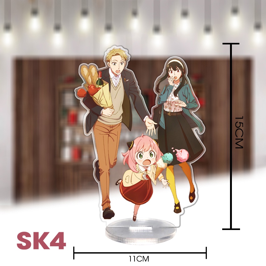 Mô hình standee 2D SPY x FAMILLY, mô hình các nhân vật anime, hoạt hình, quà tặng ý nghĩa, sưu tập, standee mica