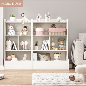 Tủ sách cho bé, kệ sách Chil Shelf màu trắng  - GP158