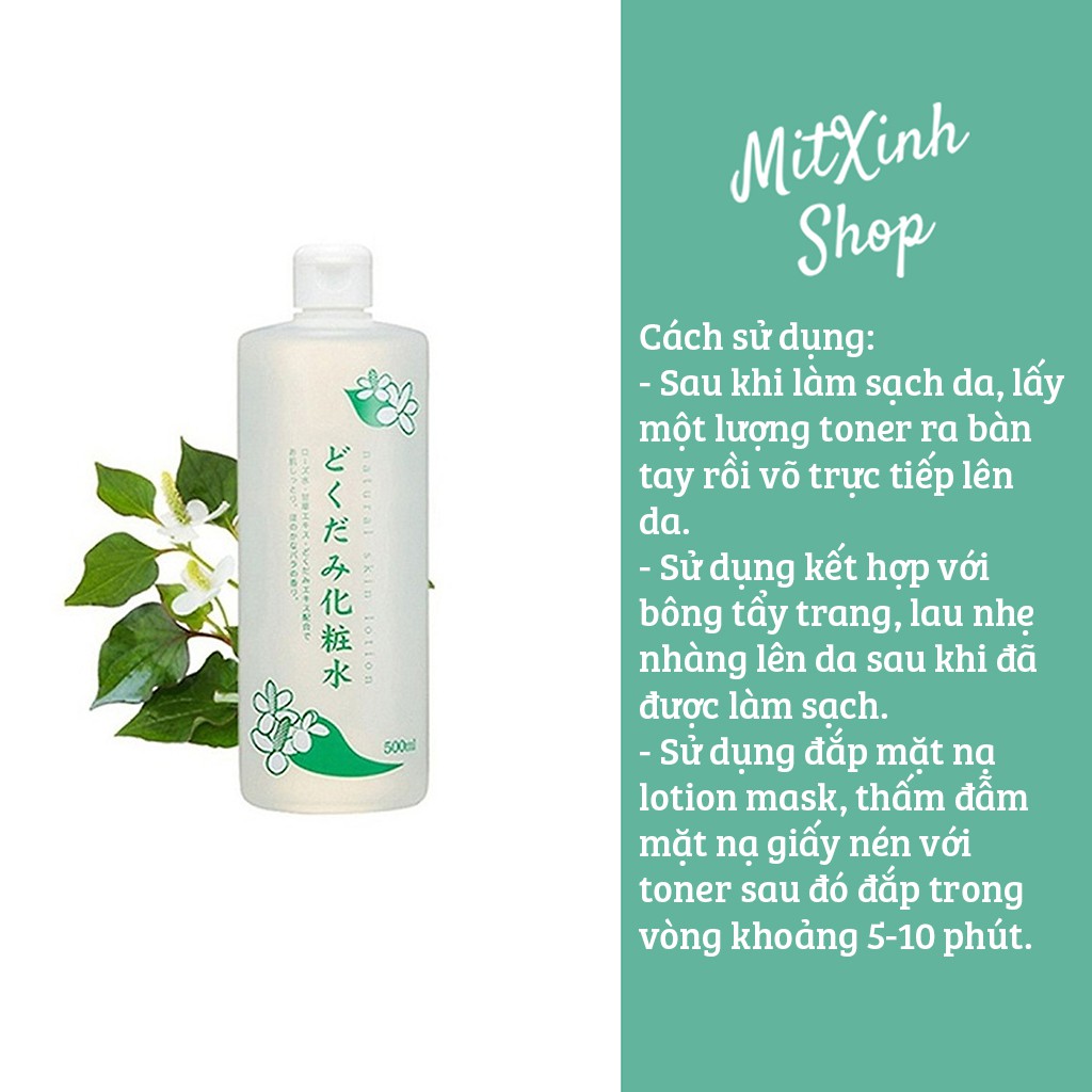 Nước Hoa Hồng Diếp Cá Dokudami Natural Skin Lotion - Cam kết hàng chính hãng