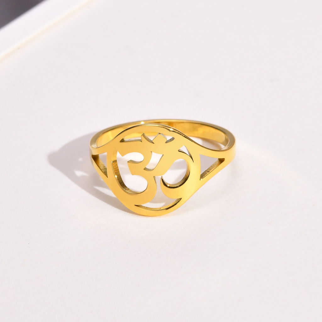 Vnox Nhẫn Biểu Tượng Yoga Độc Đáo Size 7-9