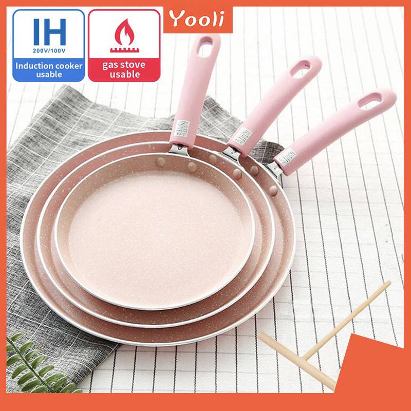 Yooli Chảo làm bánh crepe YOOLI bằng nhôm không dính chống trầy xước kích thước 6/8/10 inch