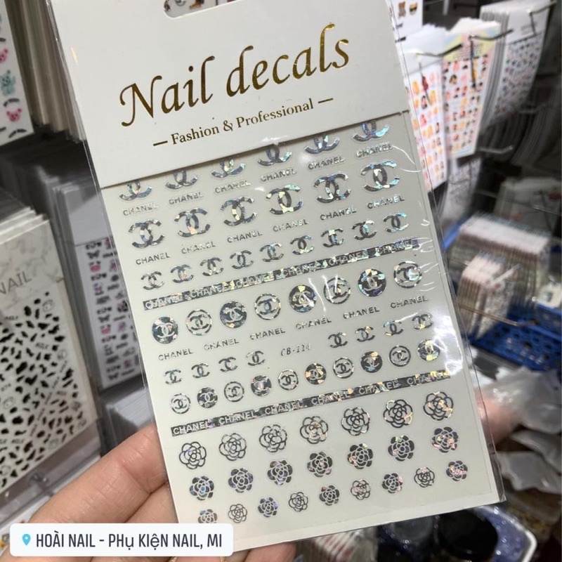 Sticker chữ - Phụ kiện Nail