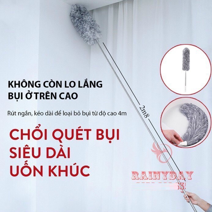 Chổi Phất Trần Kéo Dài Cán Inox