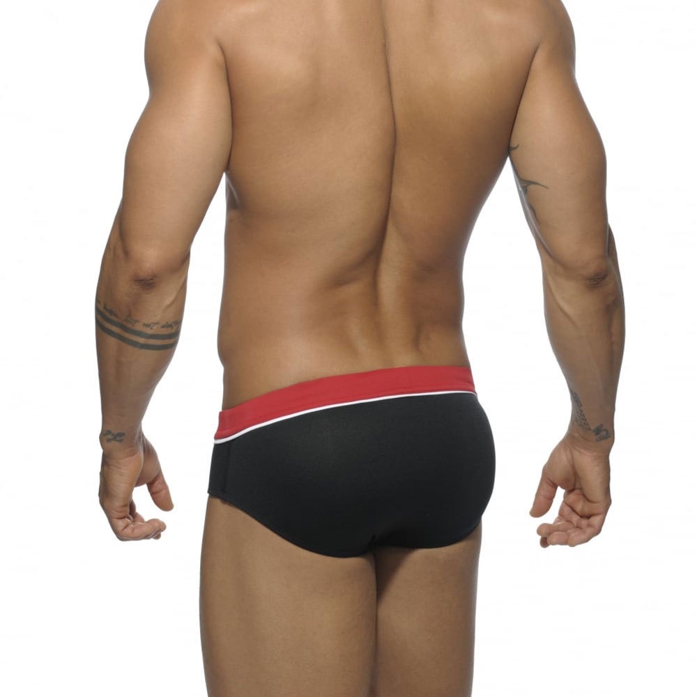 [GYMen]  Quần Bơi Sexy áo bơi Nylon Màu Trơn Phong Cách Thể Thao Thời Trang Quyến Rũ Cho Nam lửng thể thao