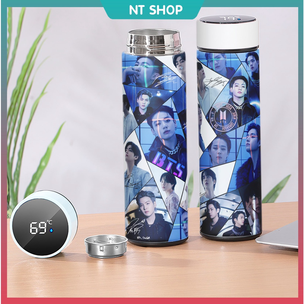 Bình Giữ Nhiệt BTS Lõi INOX (có đèn báo nhiệt độ)