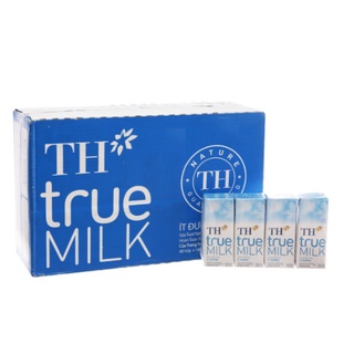 Thùng sữa TH True Milk ít đường 180ml Date mới