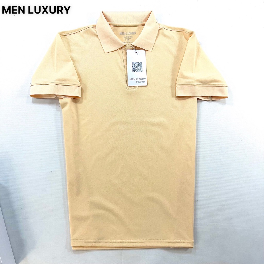 Áo thun Polo nam cổ bẻ MEN LUXURY vải cá sấu Cotton xuất xịn, Áo Polo trơn chuẩn form,sang trọng-lịch lãm | BigBuy360 - bigbuy360.vn
