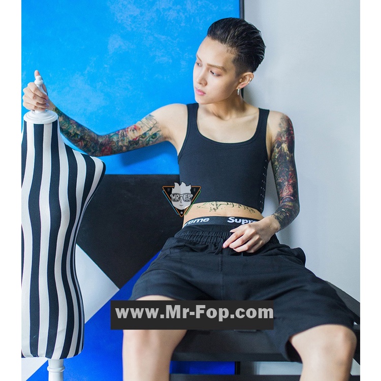 Áo nịt móc gài hông trái - Có gen Có Viền Tomboy Transguy Mr Fop