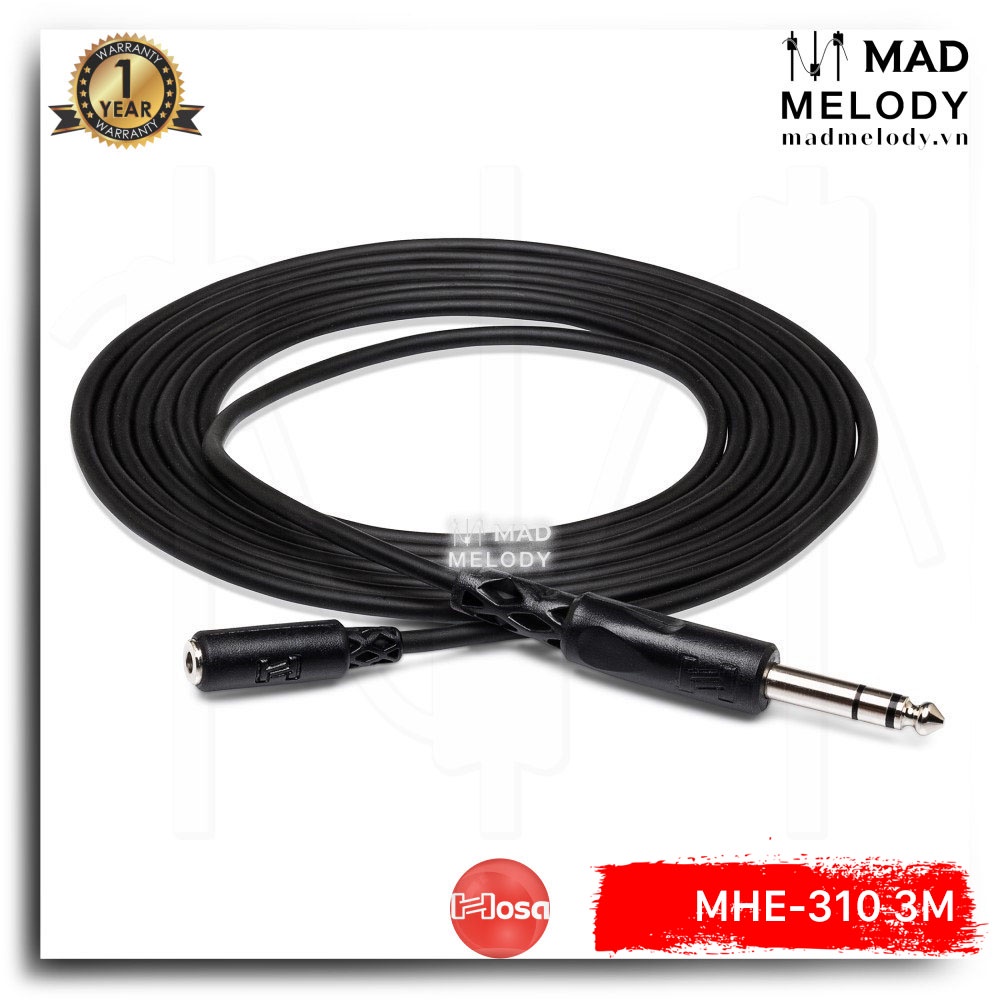 Hosa Headphone Extension Cable MHE-310
