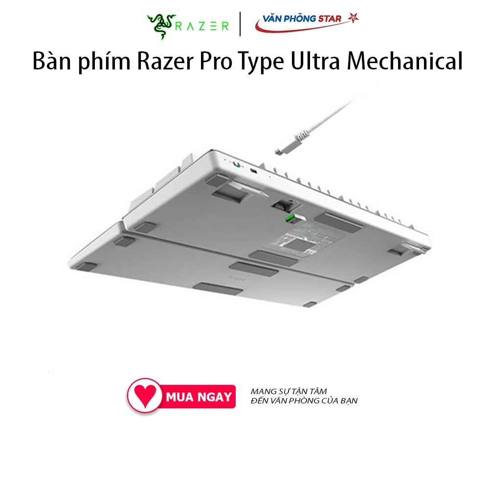 Bàn phím cơ Razer Pro Type Ultra-Wireless Mechanical kết nối bluetooth đa thiết bị