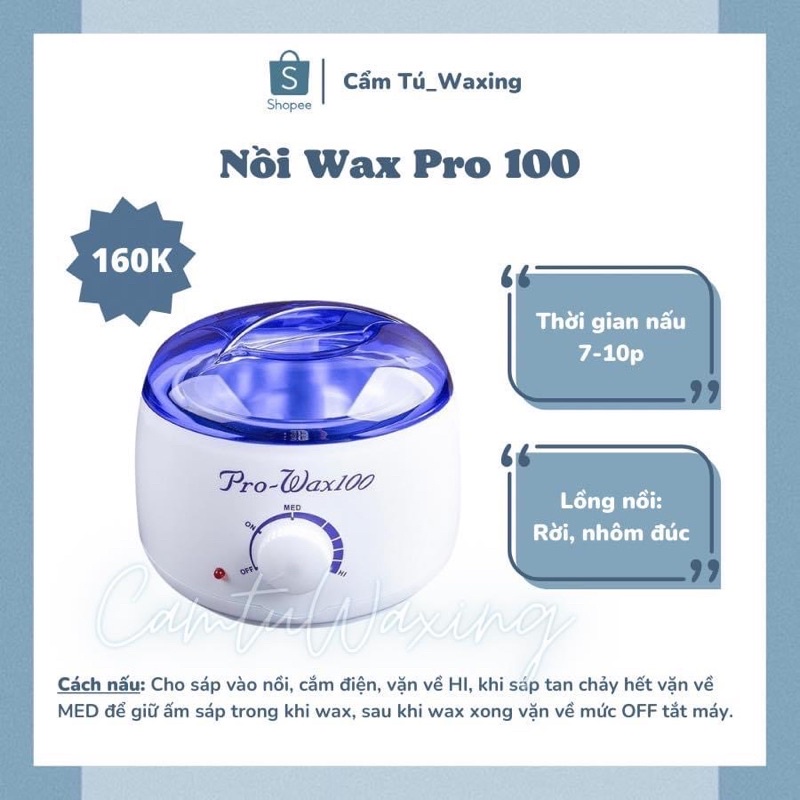 NỒI NẤU SÁP WAXING PRO WAX 100
