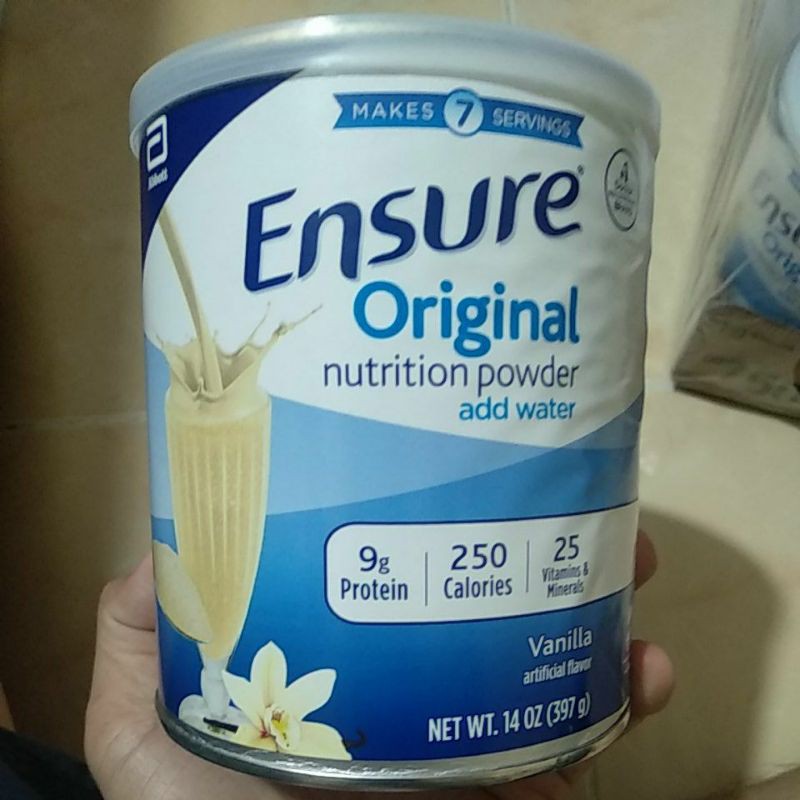 (Date 4/2023) Lon sữa bột Ensure Original Nutrition Powder của Mỹ 397g