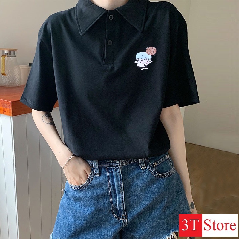 Áo Polo Nữ Freesize, Cotton - thấm hút mồ hôi | BigBuy360 - bigbuy360.vn