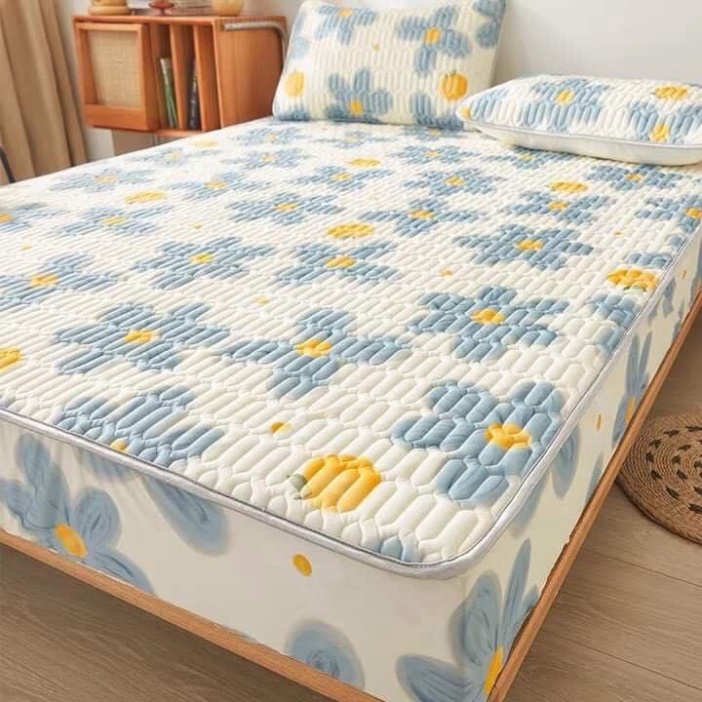 Chiếu điều hòa cao su non bo chun, Chiếu cao su non thay ga trải giường làm mát