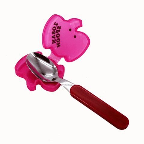 Thìa, dĩa inox cao cấp cho bé kèm hộp đựng hình thú Made in Japan