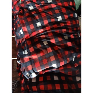 Sale 99k còn 89k.💯Mền💯 nỉ thái CARO ĐỎ văn phòng, đi học, du lịch
